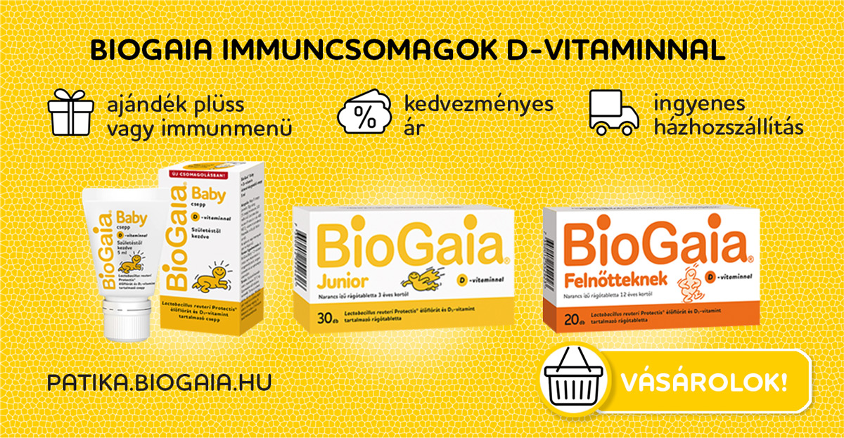 BioGaia immuncsomagok D-Vitaminnal